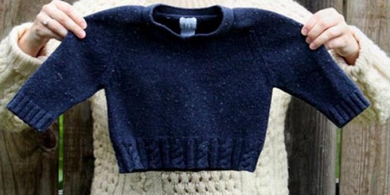 Как вернуть "севшему" свитеру первоначальный размер. Быстро и просто!