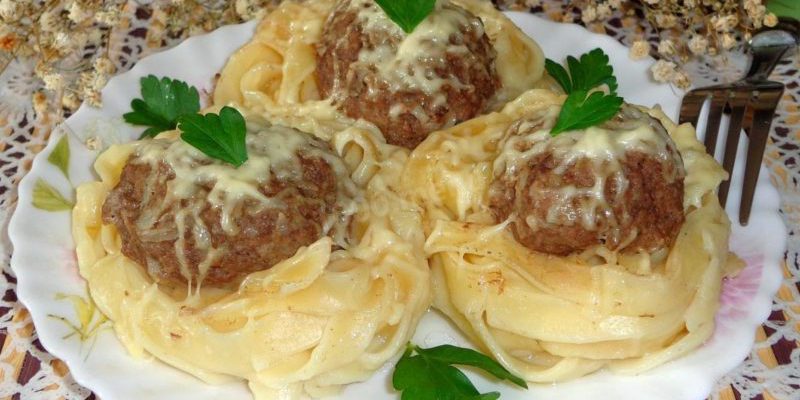 Порционные гнёзда с фаршем