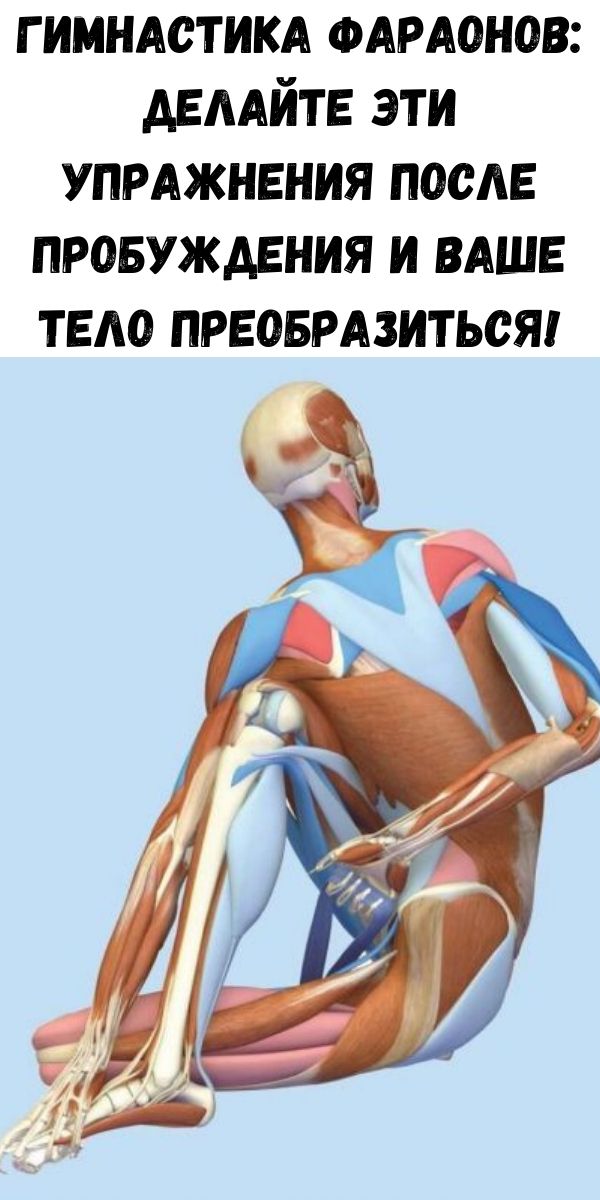 Гимнастика фараонов: Делайте эти упражнения после пробуждения и ваше тело преобразиться!