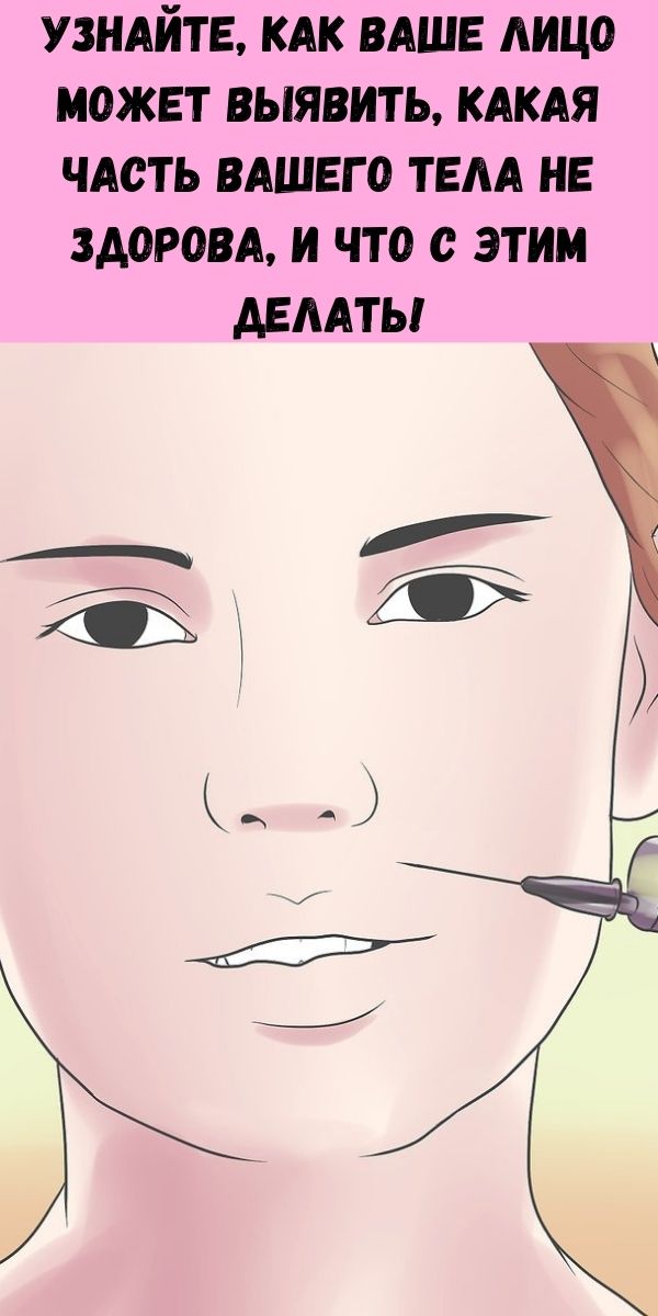 Узнайте, как ваше лицо может выявить, какая часть вашего тела не здорова, и что с этим делать!