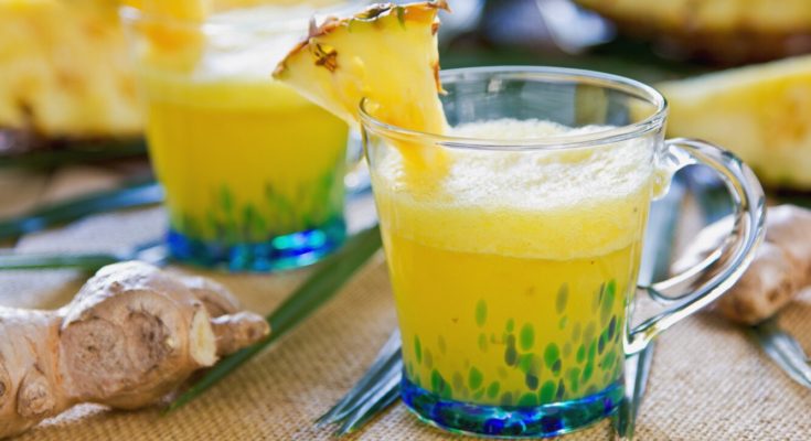 Как сделать ананасово-имбирный смузи, чтобы помочь при боли и воспалении